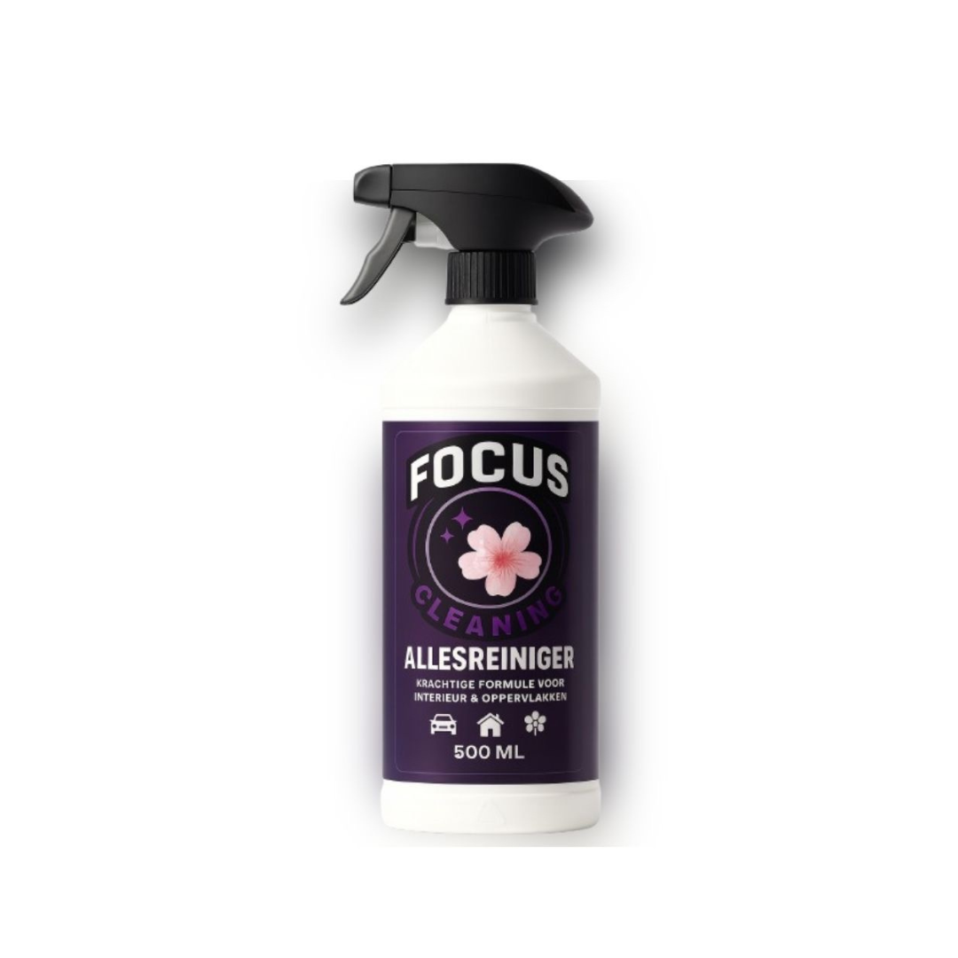 Focus Cleaning Allesreiniger – 0,5L Fles Professionele Allesreiniger voor Huis en Auto